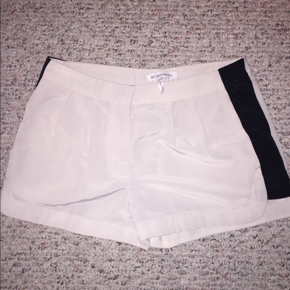 BCBGeneration Black and Cream Shorts